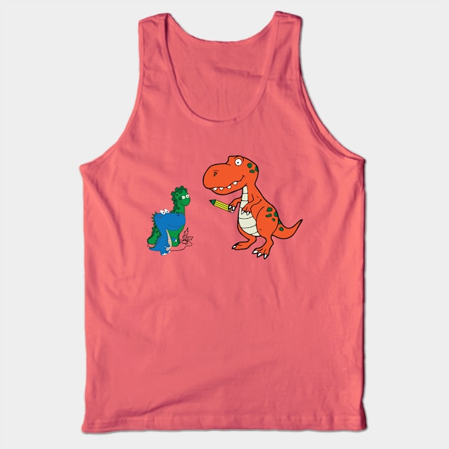 Teacher Saurus Tank Top by FamiLane